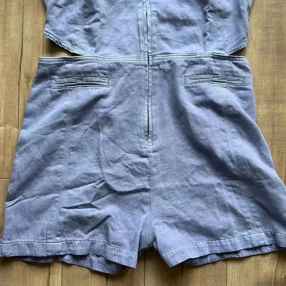 NWT Levi’s Rydon Cutout Romper Cotton/Hemp, Size Large in Dusty Persian - Picture 11 of 14
